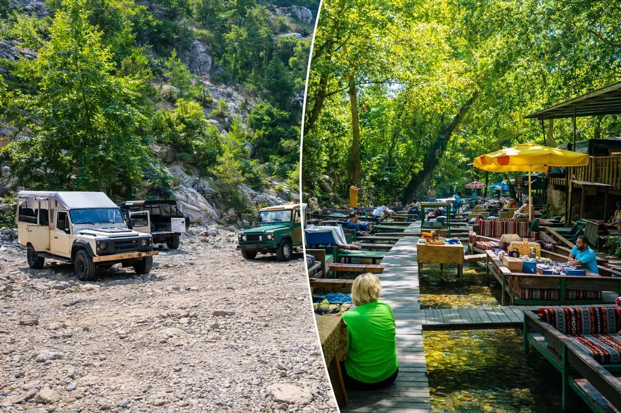 Kemer: Jeep Safari Tour with Lunch at Riverside