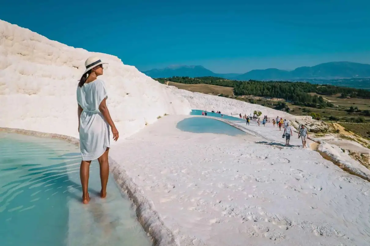 From Alanya/Side/Antalya: Pamukkale & Salda Lake Full-Day