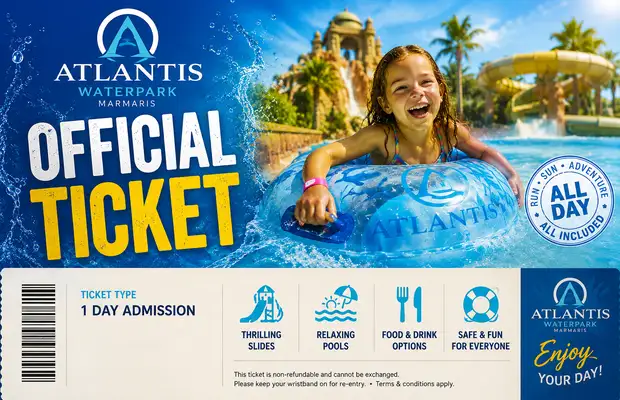 Marmaris Atlantis Water Park Unlimited Slides & Pickup